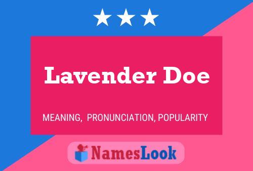 Постер имени Lavender Doe