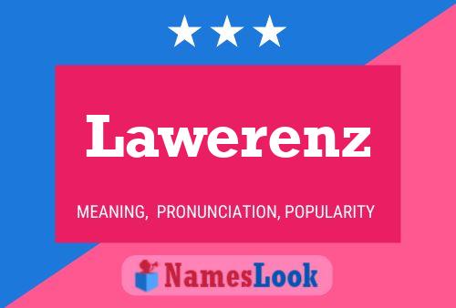 Постер имени Lawerenz