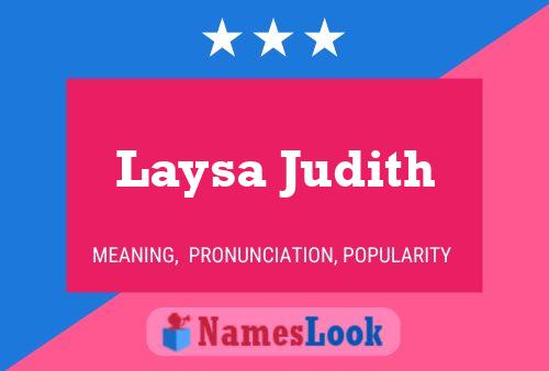 Постер имени Laysa Judith