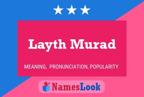 Постер имени Layth Murad