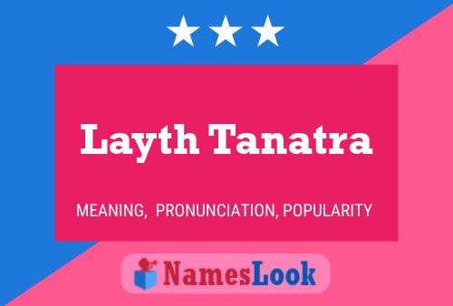 Постер имени Layth Tanatra