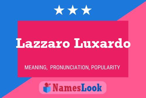 Постер имени Lazzaro Luxardo