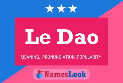 Постер имени Le Dao