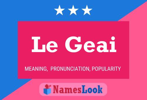 Постер имени Le Geai