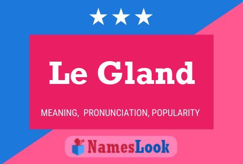 Постер имени Le Gland