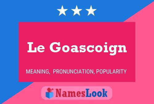 Постер имени Le Goascoign