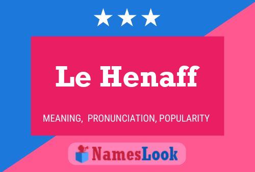 Постер имени Le Henaff