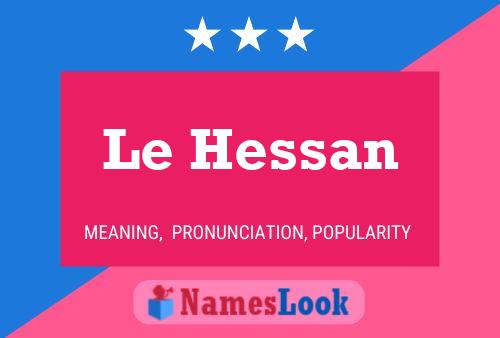 Постер имени Le Hessan