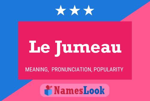 Постер имени Le Jumeau