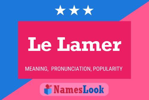 Постер имени Le Lamer