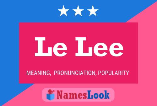 Постер имени Le Lee