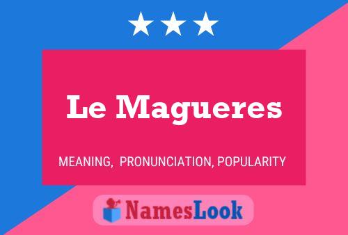 Постер имени Le Magueres