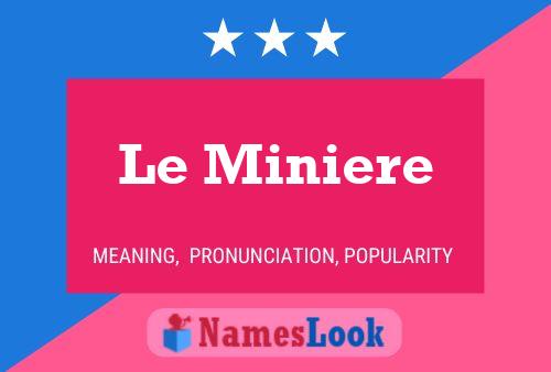 Постер имени Le Miniere