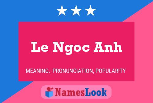 Постер имени Le Ngoc Anh