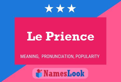 Постер имени Le Prience