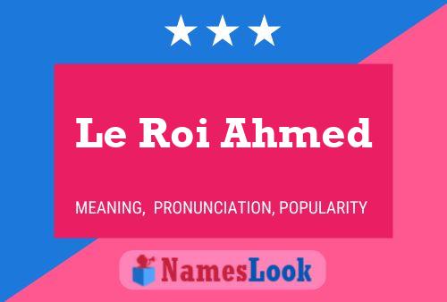 Постер имени Le Roi Ahmed