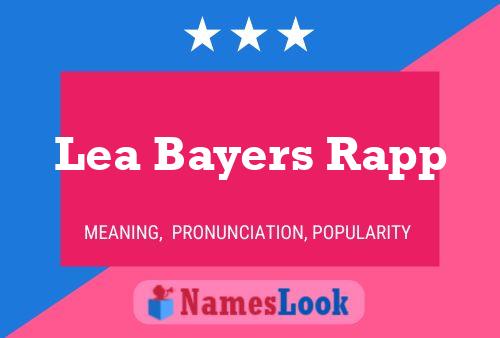 Постер имени Lea Bayers Rapp