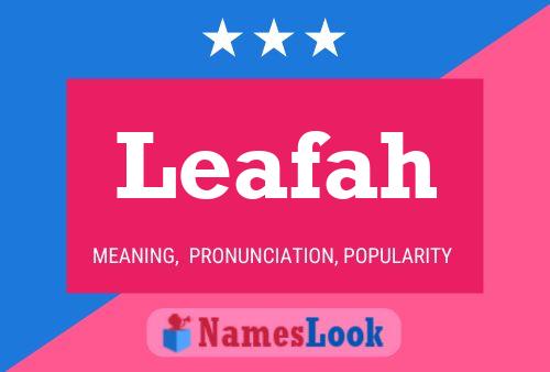 Постер имени Leafah