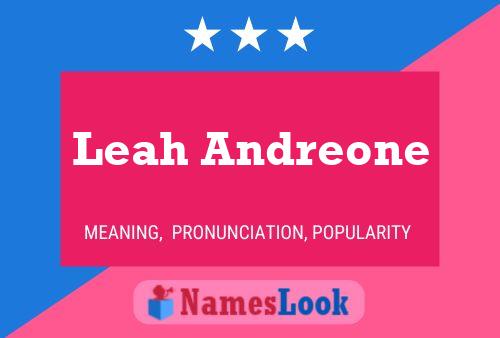 Постер имени Leah Andreone