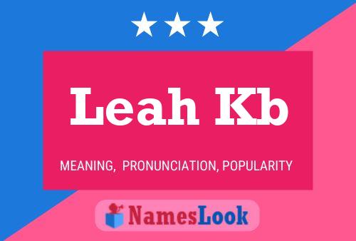 Постер имени Leah Kb