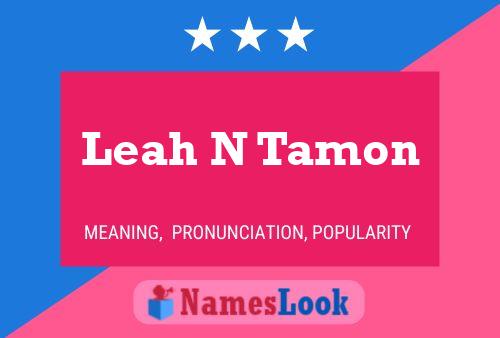 Постер имени Leah N Tamon