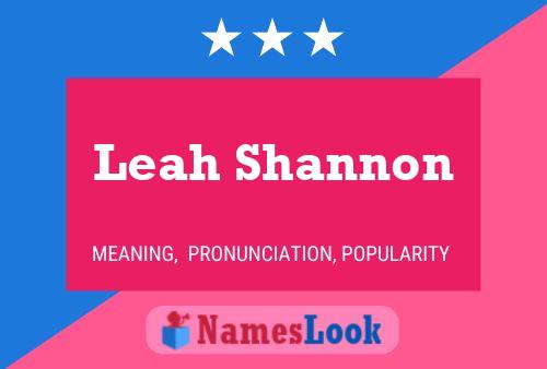 Постер имени Leah Shannon