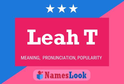 Постер имени Leah T