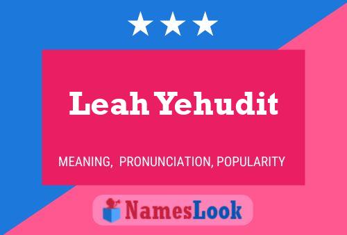 Постер имени Leah Yehudit