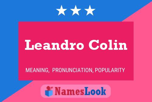 Постер имени Leandro Colin