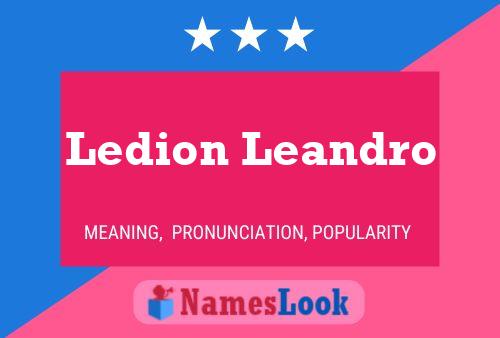 Постер имени Ledion Leandro