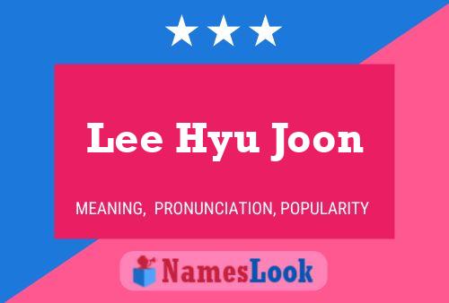 Постер имени Lee Hyu Joon