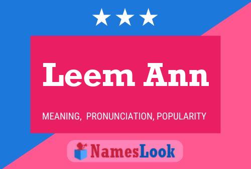 Постер имени Leem Ann