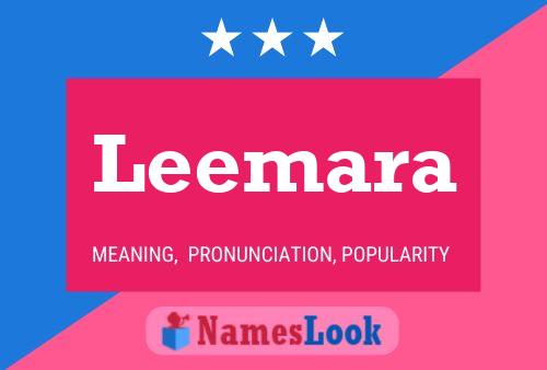 Постер имени Leemara