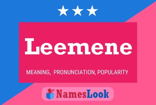 Постер имени Leemene