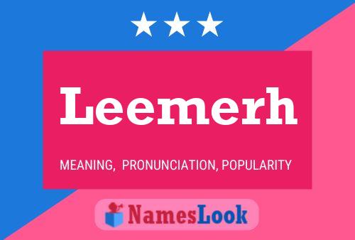 Постер имени Leemerh