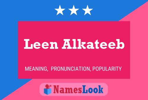 Постер имени Leen Alkateeb