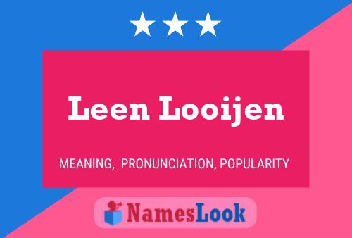 Постер имени Leen Looijen