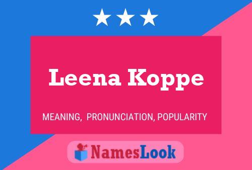 Постер имени Leena Koppe