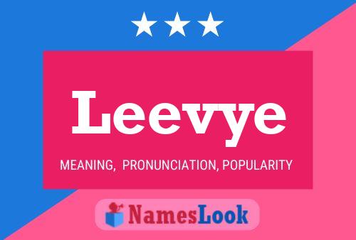 Постер имени Leevye