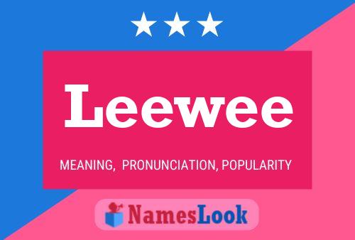 Постер имени Leewee