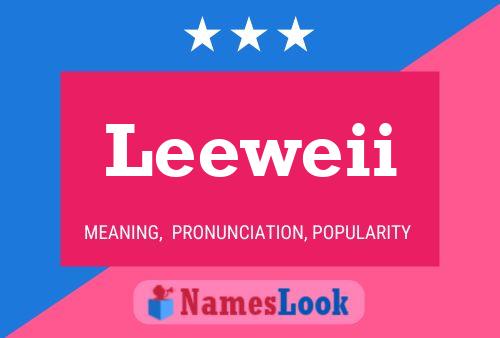 Постер имени Leeweii