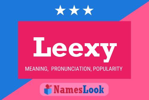 Постер имени Leexy