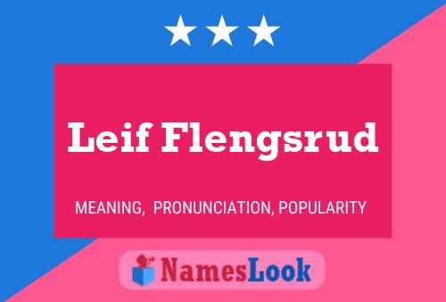 Постер имени Leif Flengsrud