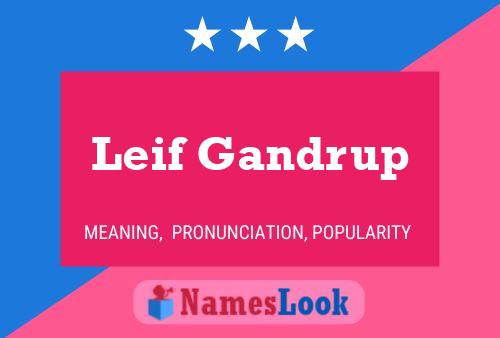 Постер имени Leif Gandrup