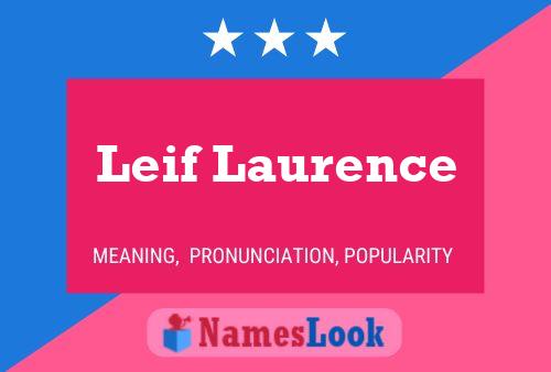 Постер имени Leif Laurence