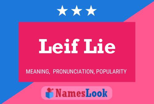 Постер имени Leif Lie