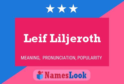 Постер имени Leif Liljeroth