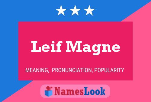 Постер имени Leif Magne