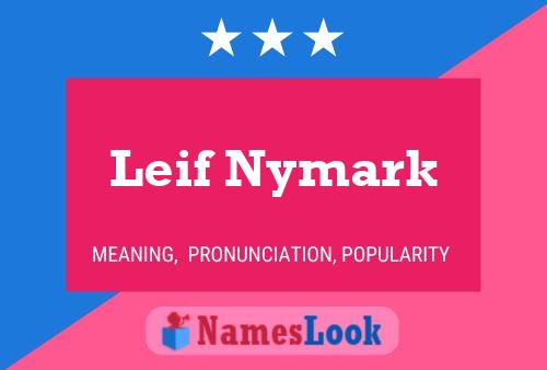 Постер имени Leif Nymark