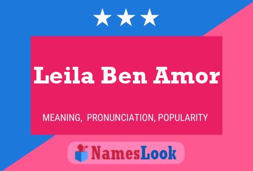 Постер имени Leila Ben Amor